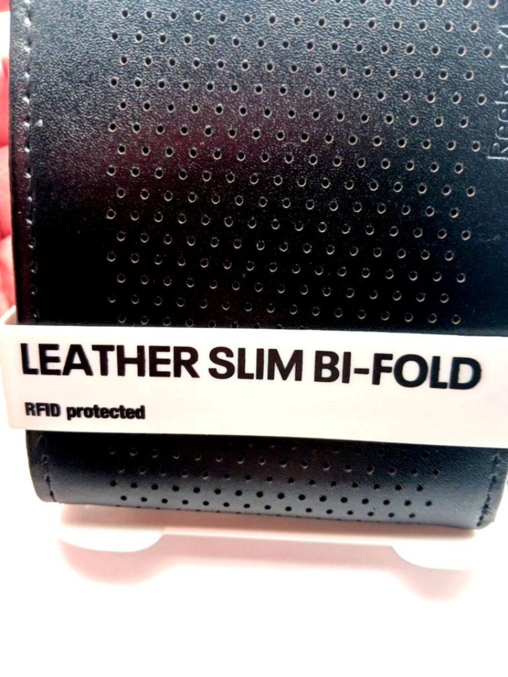 Reebok Slim Black Leather Bifold Wallet RFID Protection New with Tags - Picture 2 of 7